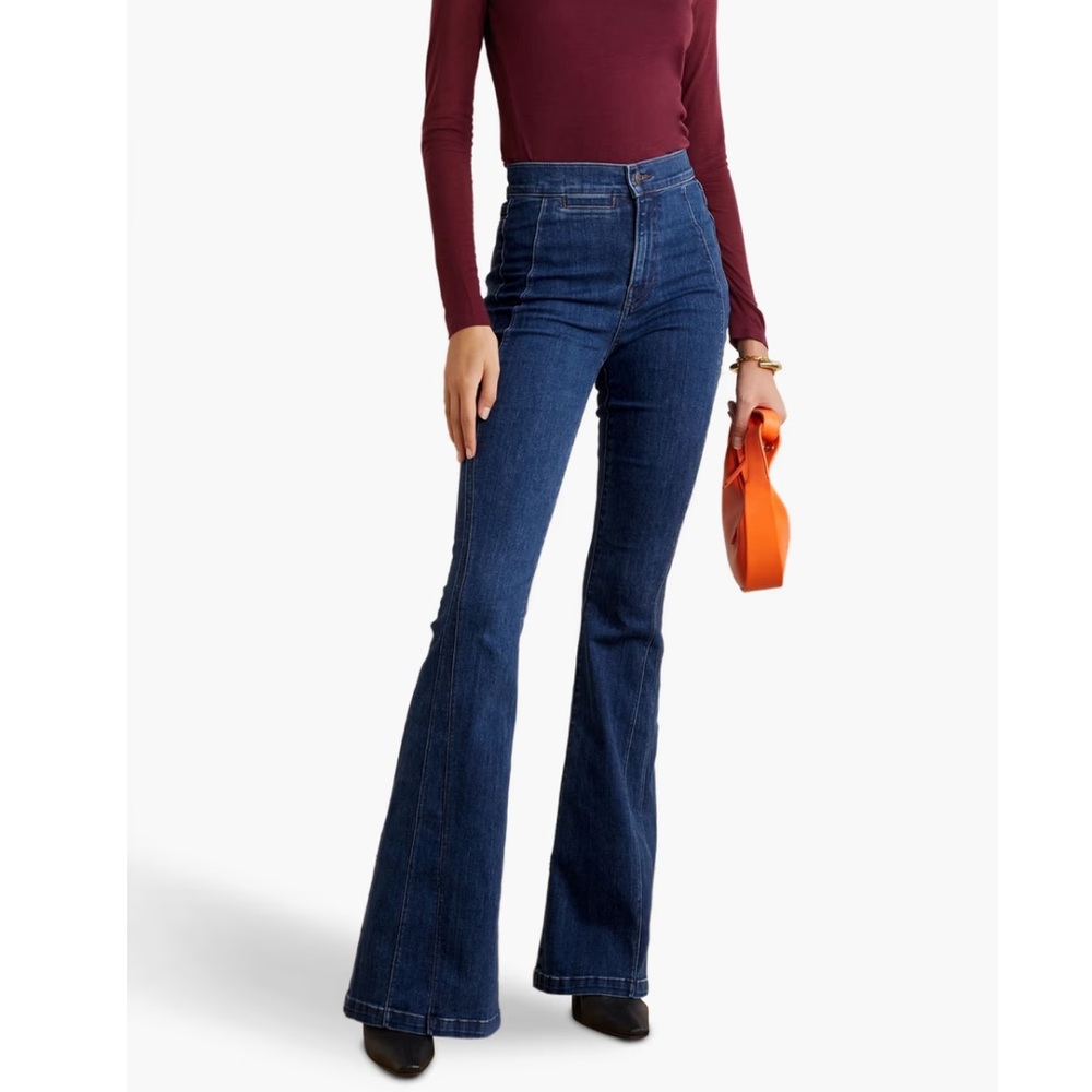 Veronica Beard Sheridan High Rise Flare Jeans